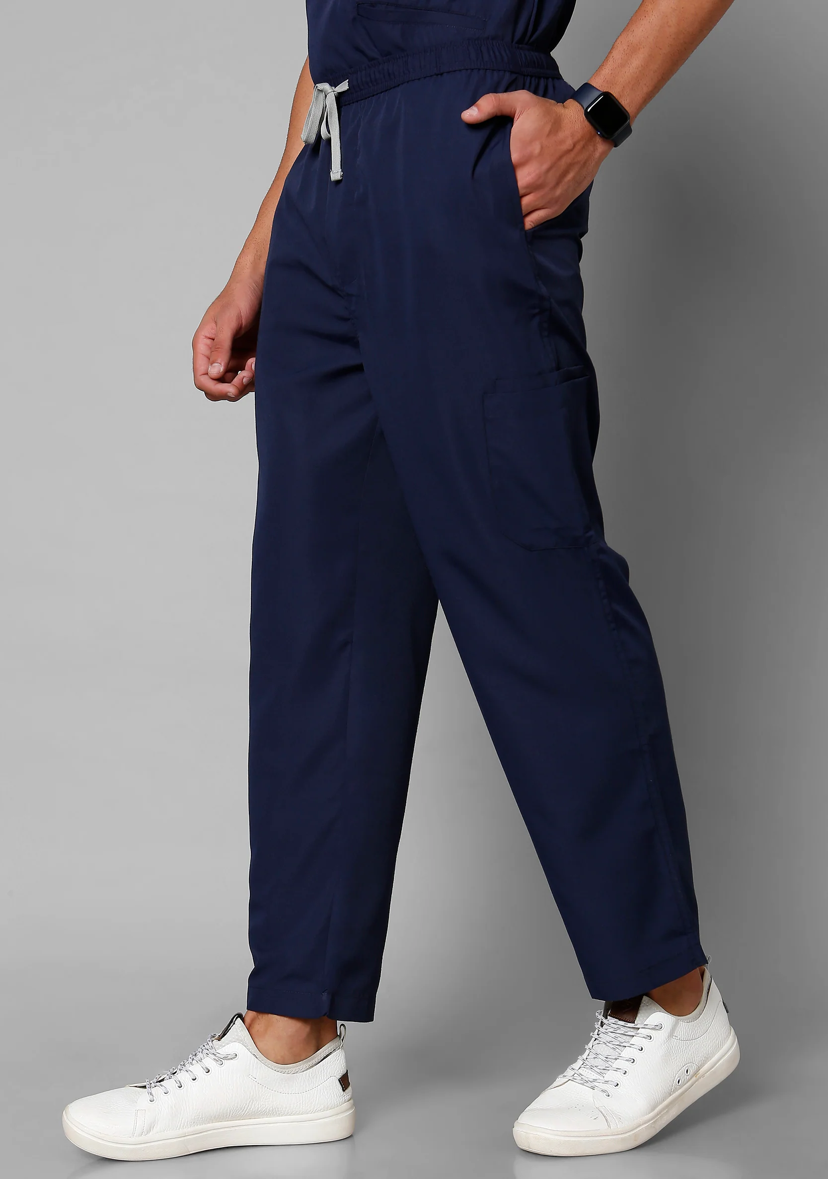 Classic Men's 10 Pocket (Navy) Scrub - Image 3