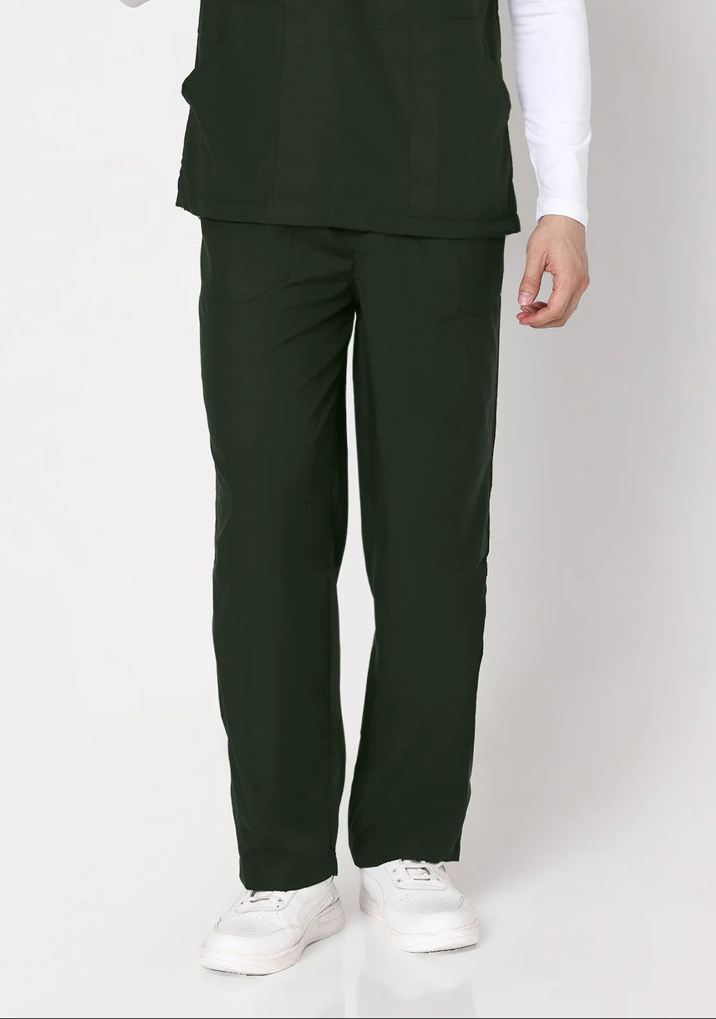 Classic Men's 2-Pocket (Military Green) Scrub Bottom