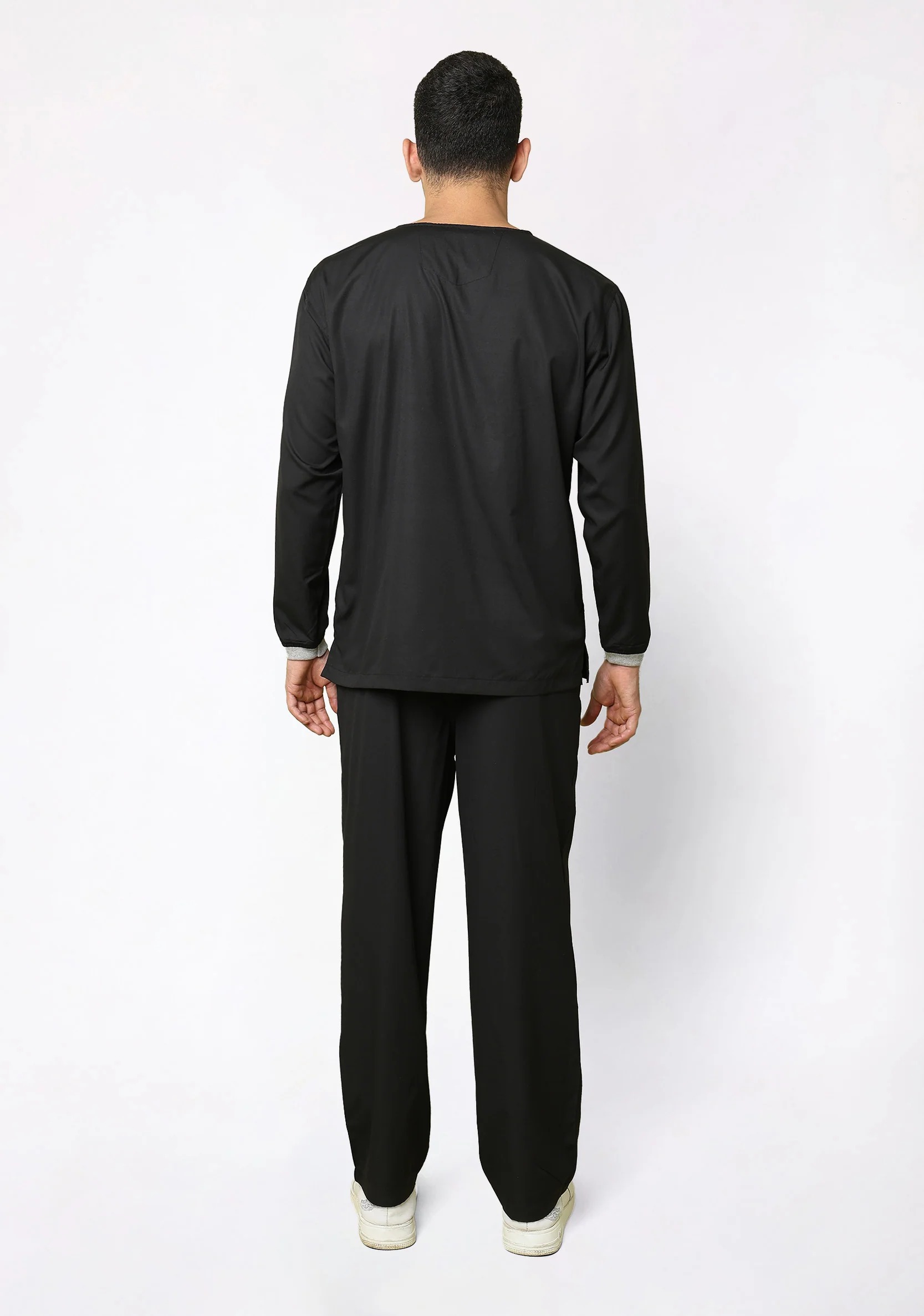 Classic Men's Longsleeves (Black) Scrub - Image 5