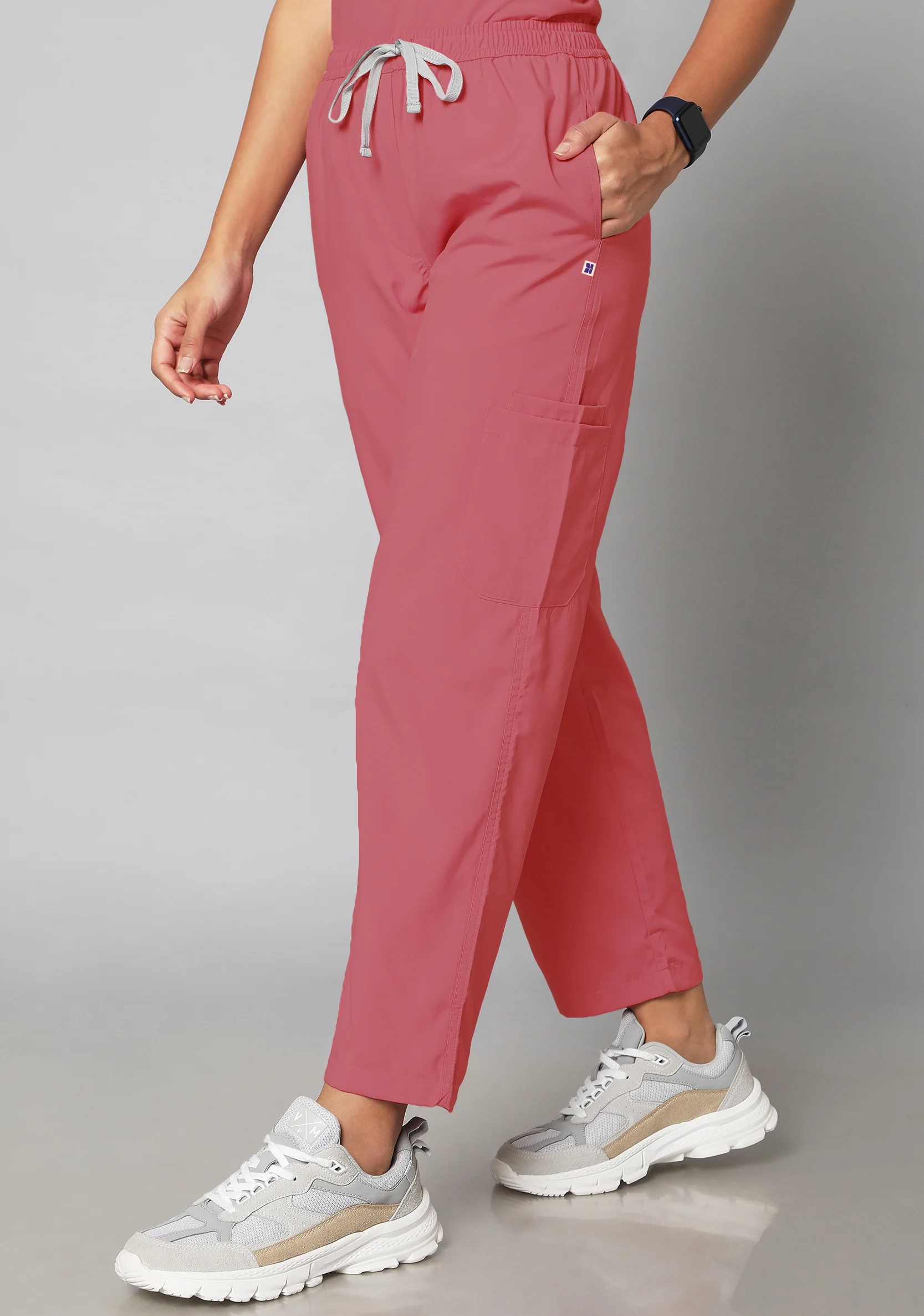Classic Women's 10 Pocket (Mauve) Scrub - Image 3