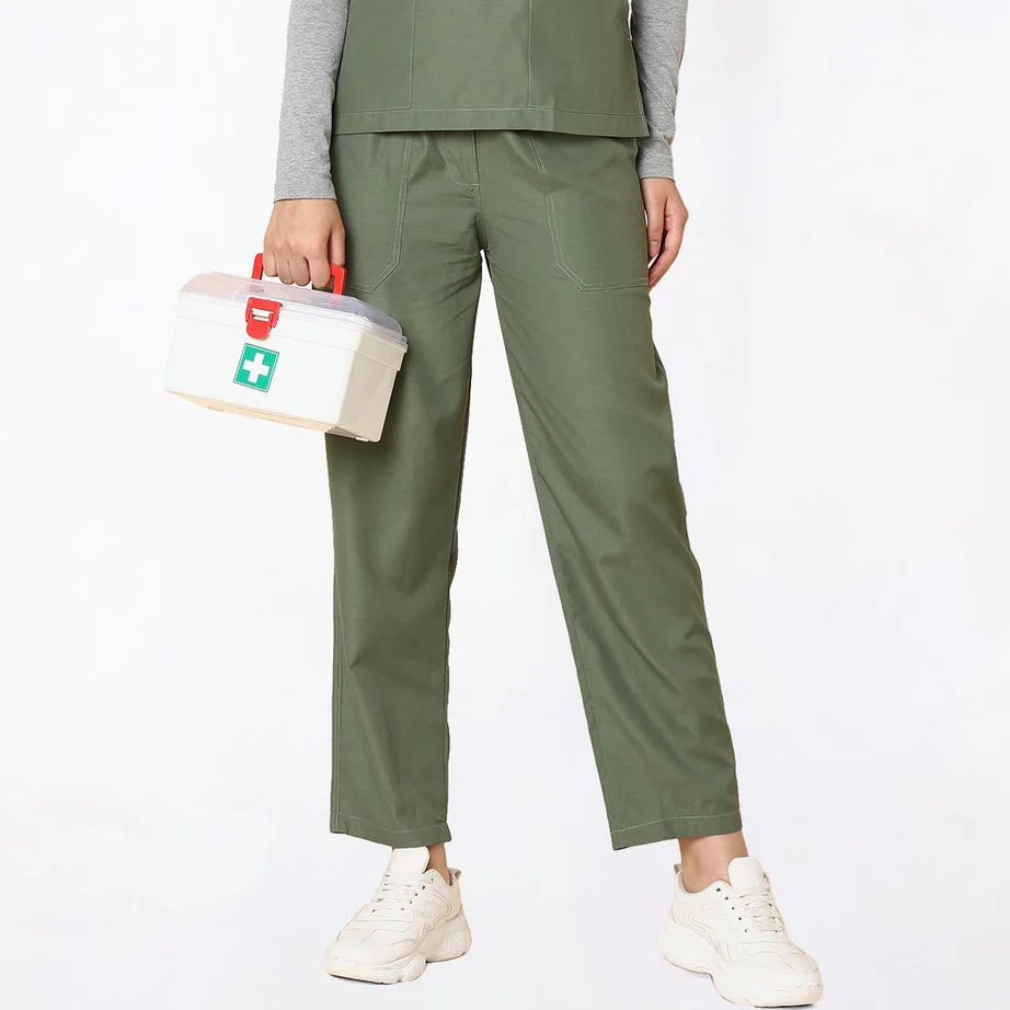 Classic Women's 2-Pocket (Olive) Scrub Bottom