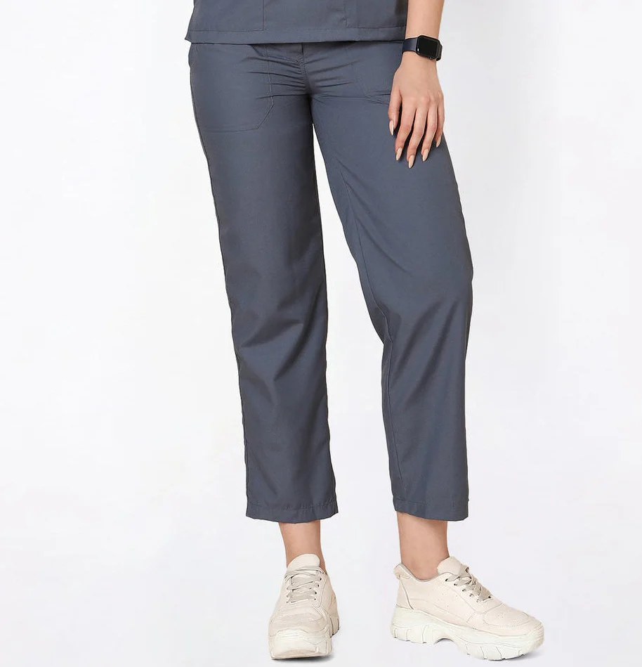 Classic Women's 2-Pocket (Heather Grey) Scrub Bottom