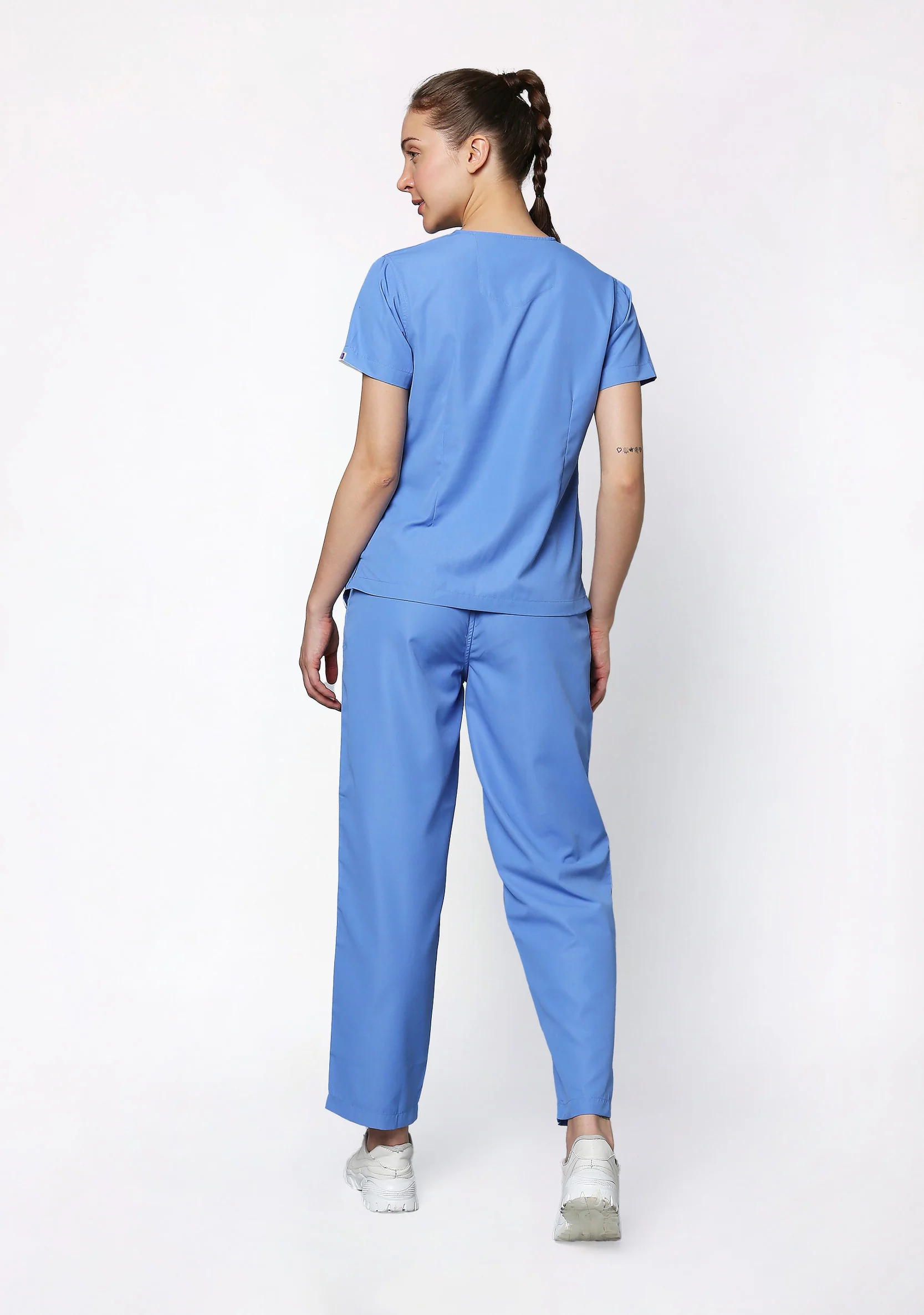 Classic Women's V-Neck (Ceil Blue) Scrub - Image 5