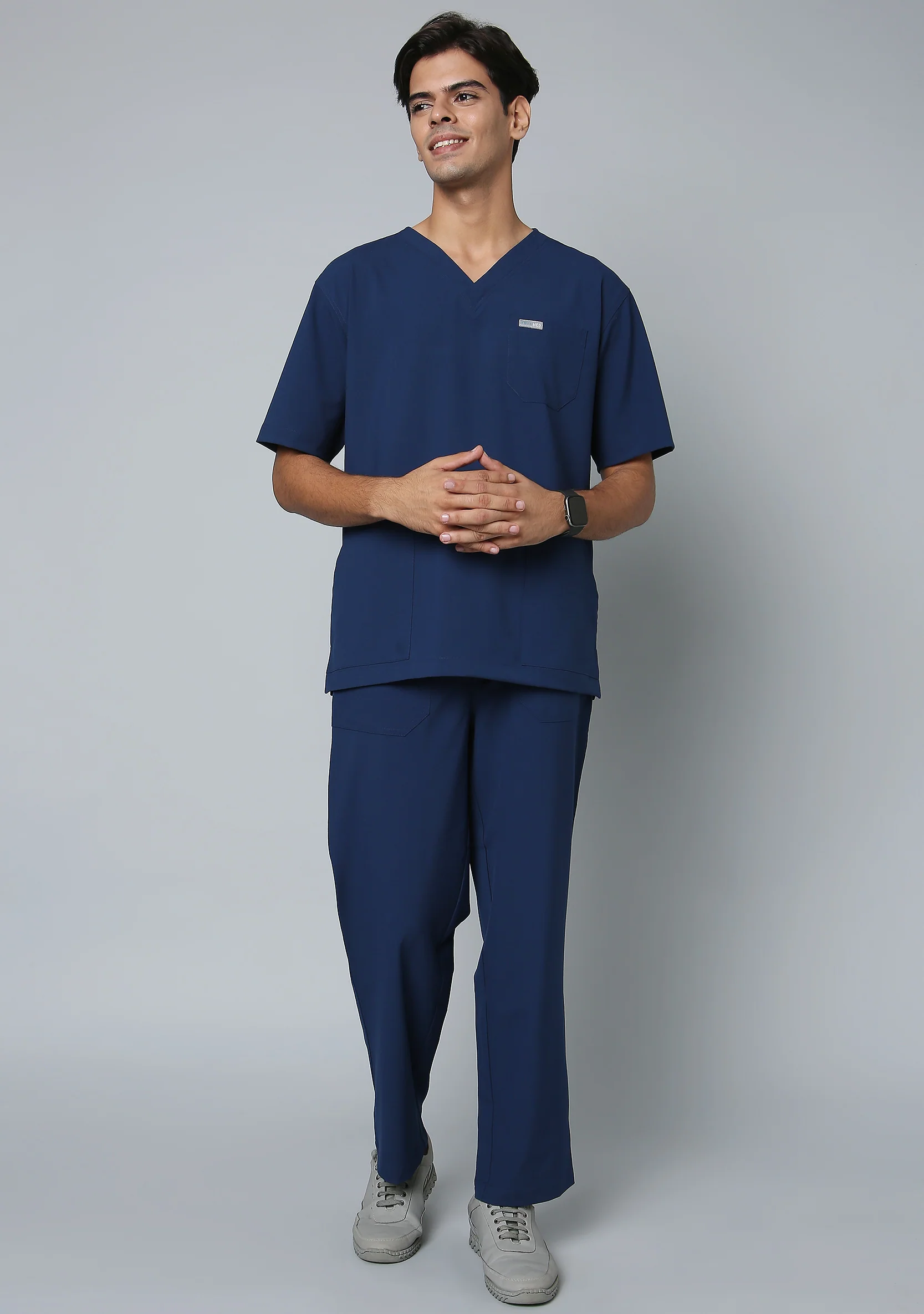 Ecoflex Men's 2 Pocket (Navy Blue) Scrub Bottom - Image 3