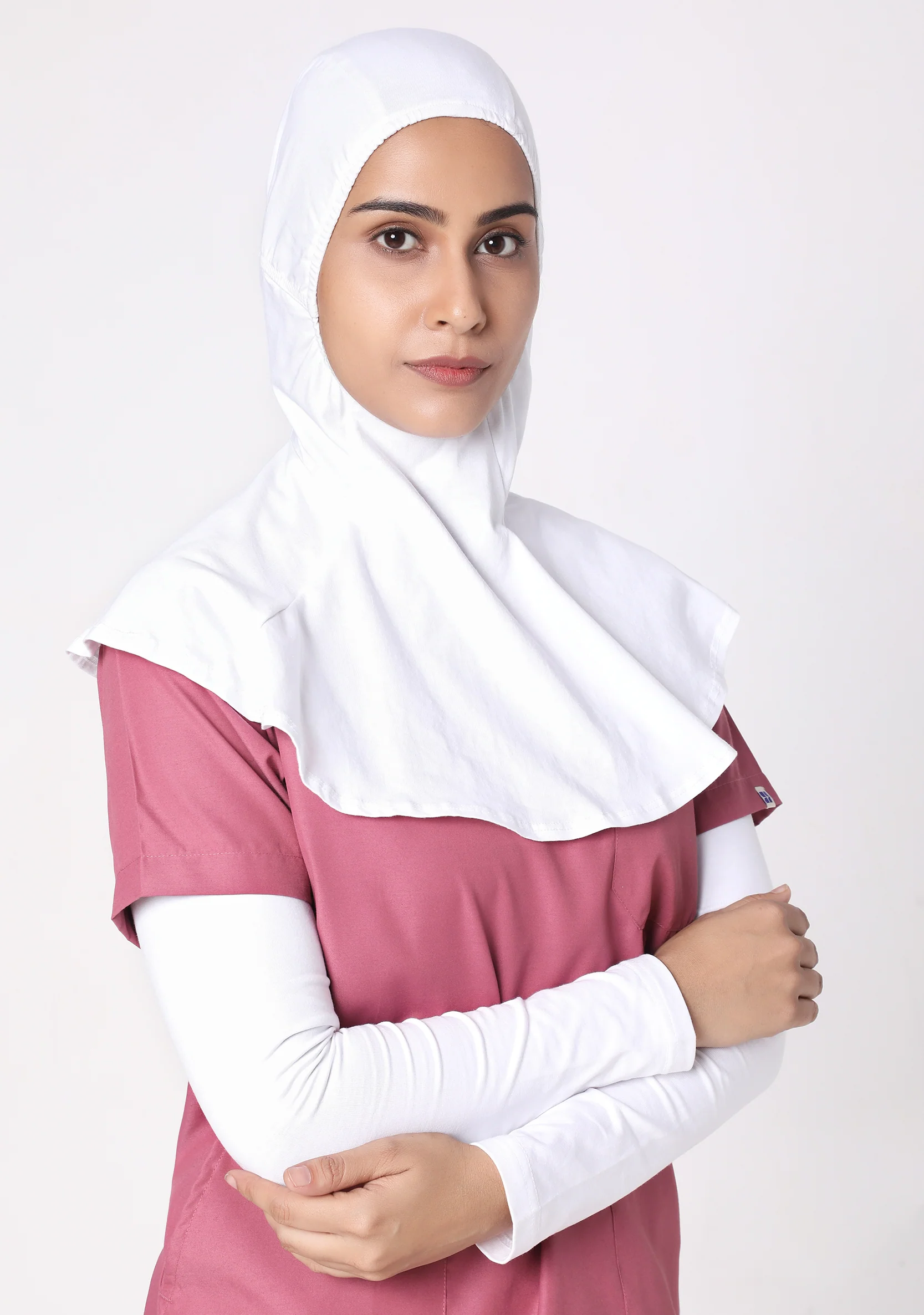 Women's (White) Hijab - Image 4